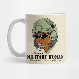 Proud Military Woman V2  (light tees) Mug